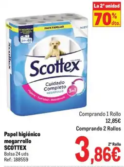 Makro Scottex papel higiénico megarollo oferta