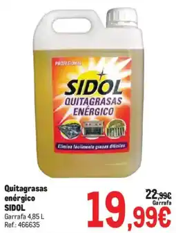Makro Sidol quitagrasas enérgico oferta