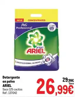 Makro Ariel detergente en polvo oferta