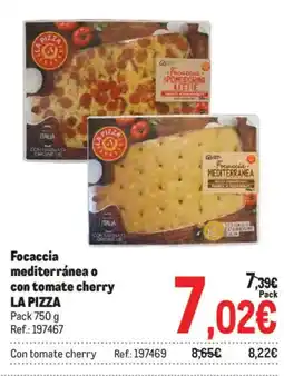 Makro La pizza focaccia mediterránea o con tomate cherry oferta