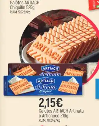 Artiach galletes artinata o artichoco