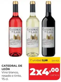 Alimerka Catedral de León vino blanco, rosado o tinto oferta