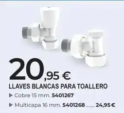 BigMat arco llaves blancas para toallero oferta