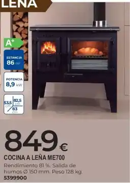 BigMat Cocina a leña me700 oferta
