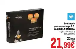 Makro La abuela candida coulants de queso manchego oferta