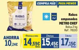 Makro Metro Chef rabas empanadas oferta