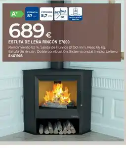 BigMat Eoreal estufa de leña rincón e7000 oferta