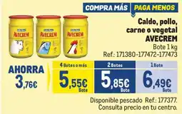 Makro Avecrem caldo pollo carne o vegetal oferta