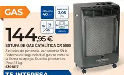 BigMat campingaz estufa de gas catalítica cr 5000 oferta