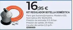 BigMat kit regulador botella doméstica oferta