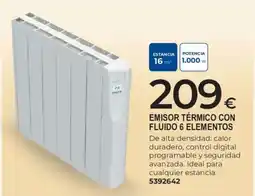 BigMat emisor térmico con fluido 6 elementos oferta