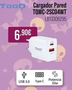 MR Micro TooQ Cargador Pared TQWC-2SC04WT oferta