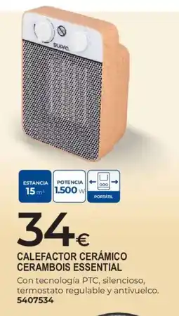 BigMat Supko calefactor cerámico cerambois essential oferta