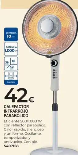 BigMat Calefactor infrarrojo parabólico oferta