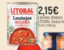 Coaliment Litoral lentejas riojana oferta