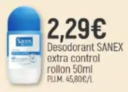 Coaliment Sanex desodorant extra control rollon oferta