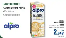 Makro Alpro bebida avena barista oferta
