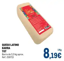 Makro TGT queso latino barra oferta