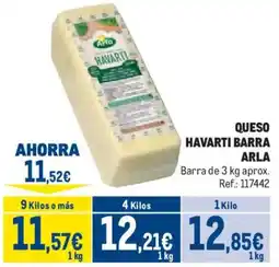 Makro Arla havarti barra oferta