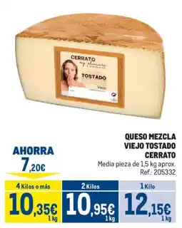 Makro Cerrato queso mezcla viejo tostado oferta