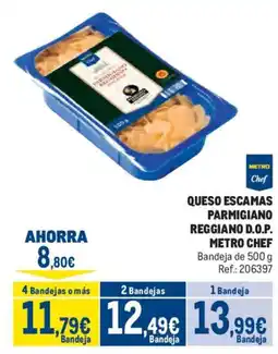 Makro Metro Chef queso escamas parmesano reggiano d.o.p. oferta
