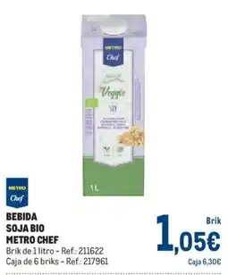 Makro Metro Chef bebida soja bio oferta