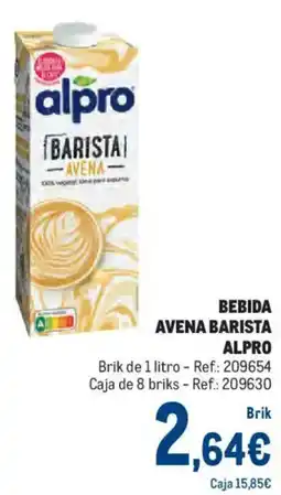 Makro Alpro bebida avena barista oferta