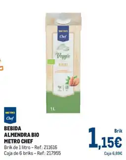 Makro Metro Chef bebida almendra bio oferta