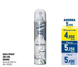 Makro Krona nata spray oferta