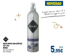 Makro Rioba nata spray sin azúcar 35 MG oferta