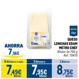 Makro Metro Chef queso lonchas edam oferta