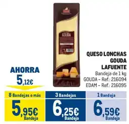 Makro Lafuente queso lonchas gouda oferta