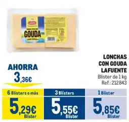 Makro Lafuente lonchas con gouda oferta