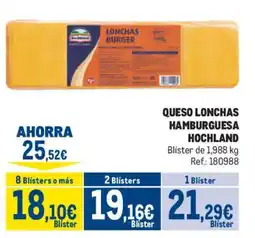 Makro Hochland lonchas burger oferta