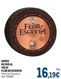 Makro Flor de Esgueva queso de oveja viejo oferta