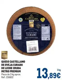 Makro Queso Castellano de Oveja Curado oferta