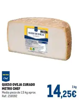 Makro Metro Chef queso oveja curado oferta