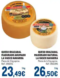 Makro La Vasco Navarra queso idiazabal madurado ahumado oferta