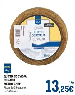 Makro Metro Chef queso de oveja curado oferta