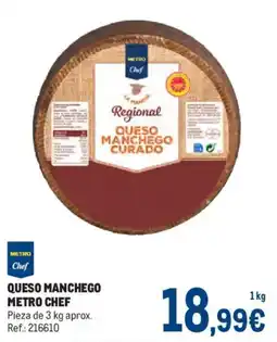 Makro Metro Chef queso manchego oferta
