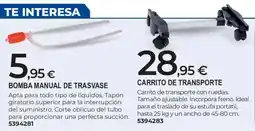 BigMat bomba manual de trasvase oferta