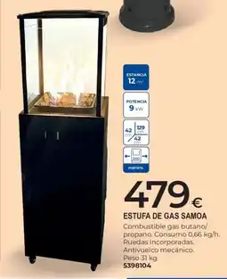 BigMat Estufa de gas Samoa oferta
