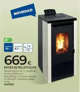 BigMat Estufa de pellets élite oferta