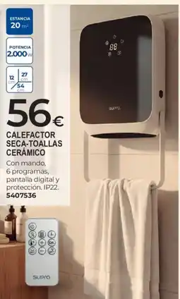 BigMat Supra calefactor seca-toallas cerámico oferta