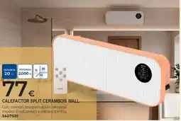 BigMat Subros calefactor split cerambois wall oferta