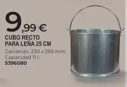 BigMat Cubo recto para leña 25 cm oferta