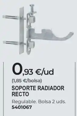 BigMat soporte radiador recto oferta