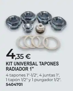 BigMat Kit universal tapones radiador 1" oferta