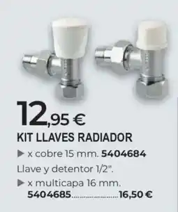BigMat kit llaves radiador oferta