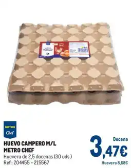 Makro Metro Chef huevo campero m/l oferta